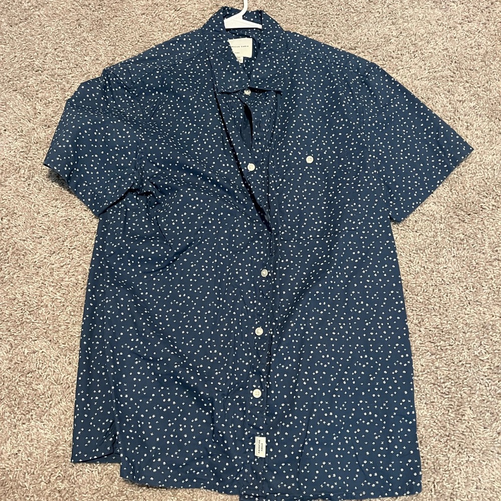 American Eagle Short Sleeve Button Shirt